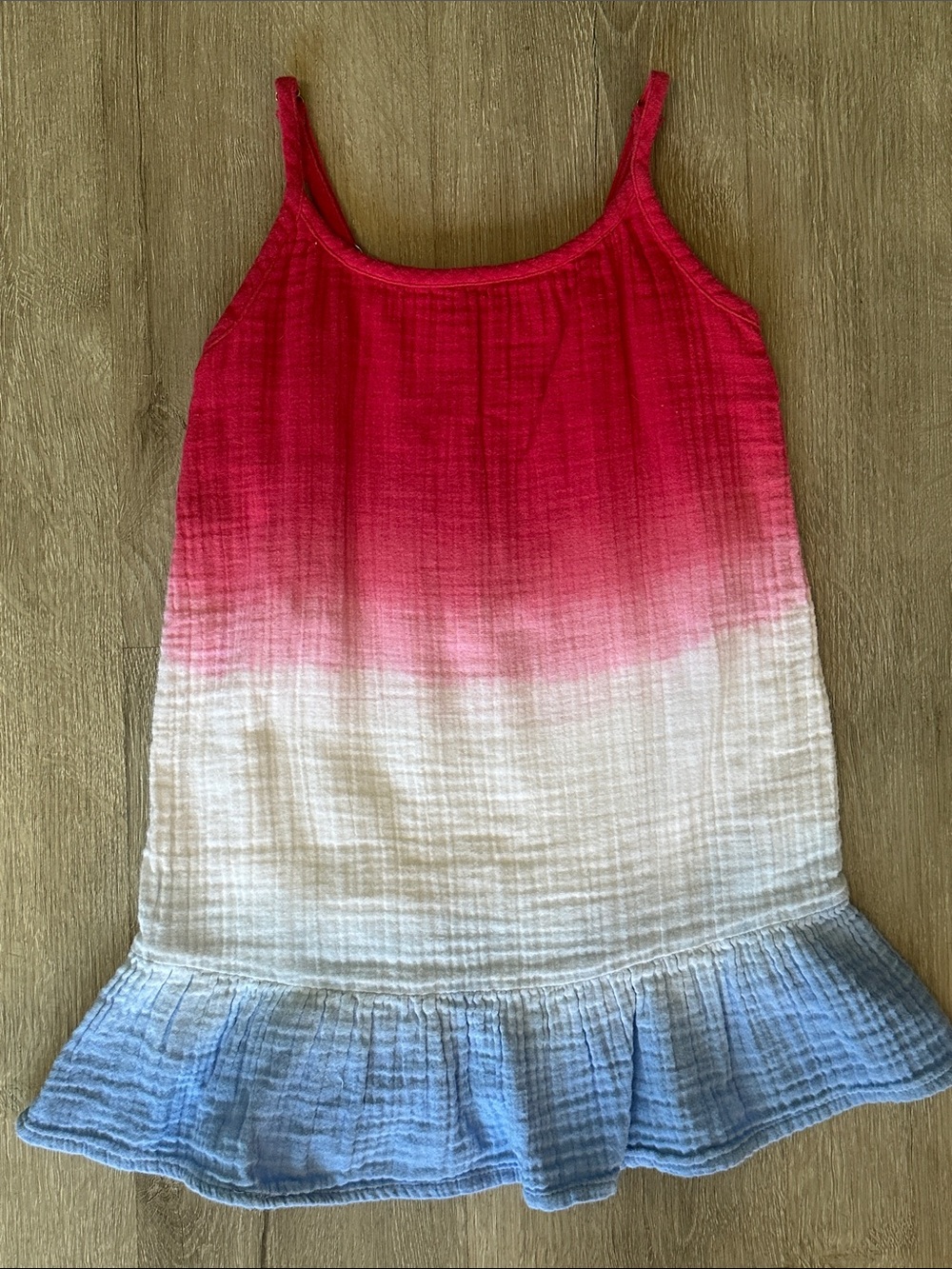 Vineyard Vines Toddler Girl Double Gauze Dip Dye Bomb Pop Cotton Dress Size 4T